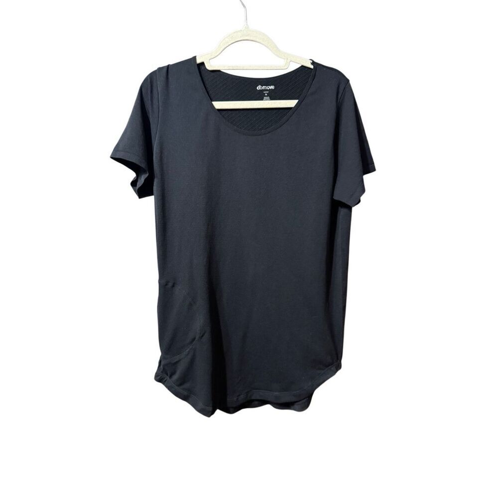 dbmove Womens black compression athletic top sz 1X